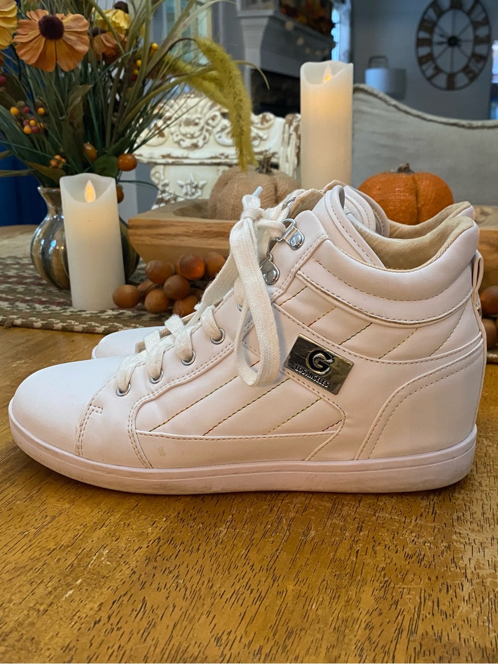 GBG Los Angeles Dayno high-top wedge sneaker…size 9.5